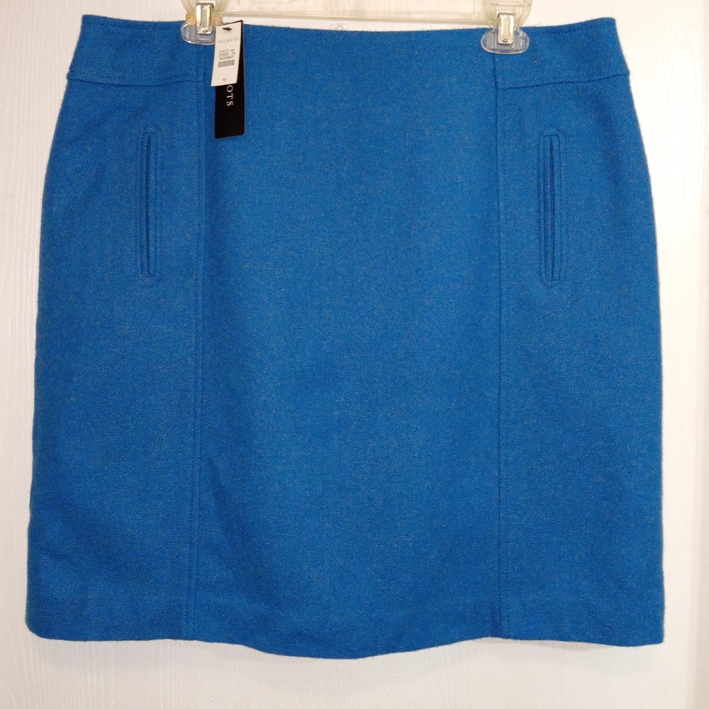 TALBOTS (NWT) BLUE SKIRT SZ 16